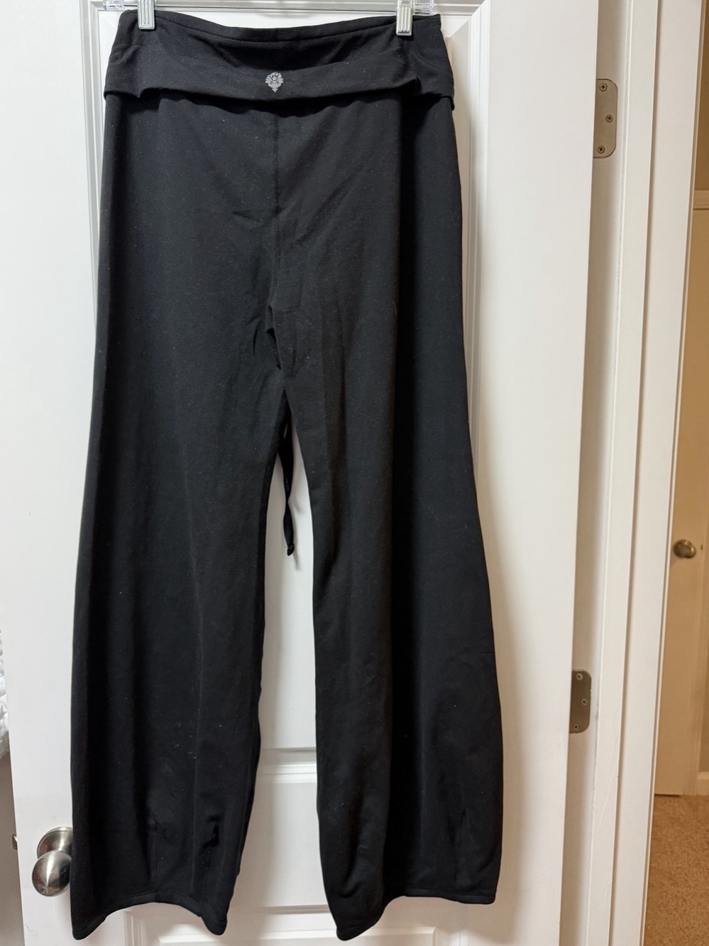 Free people movement Black Wide Leg Pants large